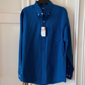 IZOD Blue Check Long Sleeve 💯 Cotton